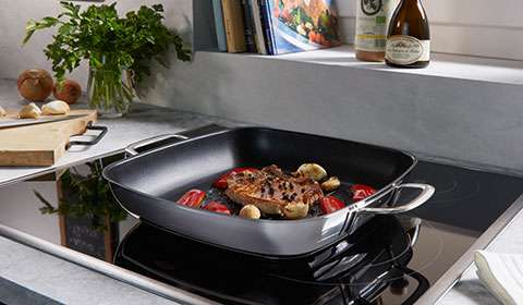 Hochwertige Grillpfannen, grillen, braten, dünsten, bei mömax.