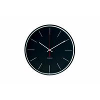 WANDUHR Design Schwarz 31/31 cm - Schwarz, Glas/Holzwerkstoff (30.5/30.5/4cm) - ONZENO