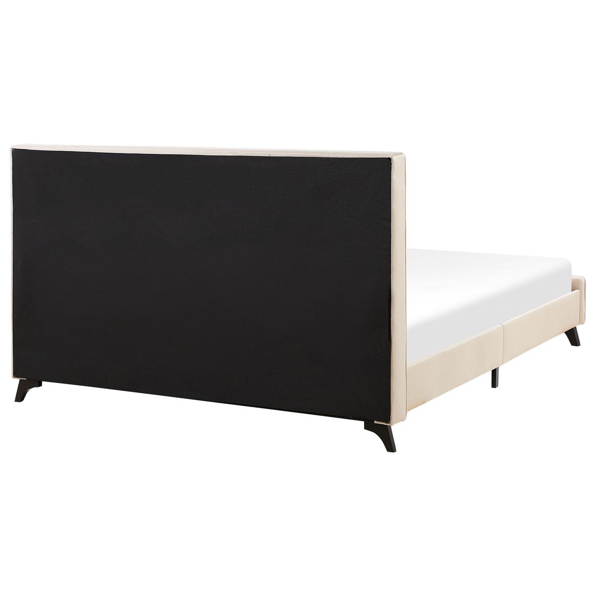 POLSTERBETT 180/200cm Beige Ambassador - Beige, Textil (180/200cm) - Beliani