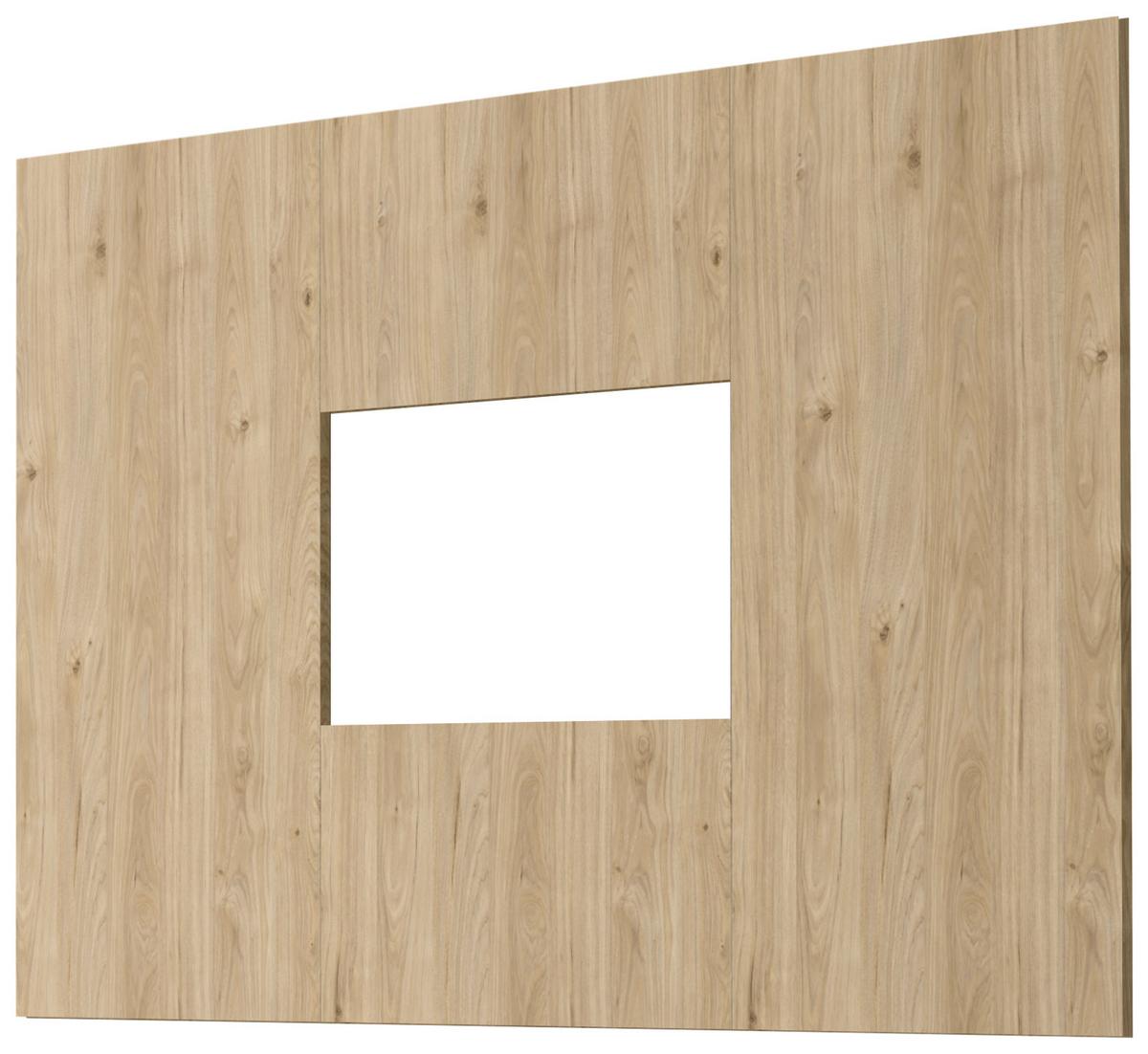 WANDPANEEL Eiche Jackson 160 x 118 cm, TV Rückwandverkleidung in modernem Design - Eichefarben, Holzwerkstoff (160/118/1.6cm) - Inn.Furn