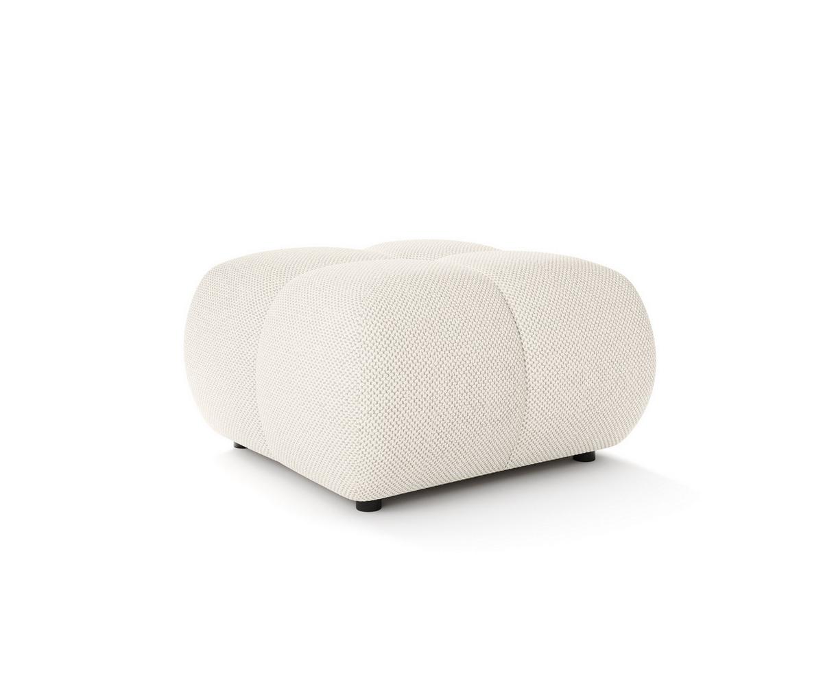 POLSTERHOCKER MODA Modern Sitzhocker, Fußhocker Creme - Creme, Holzwerkstoff/Kunststoff (72/43.5/72cm) - MASSENO
