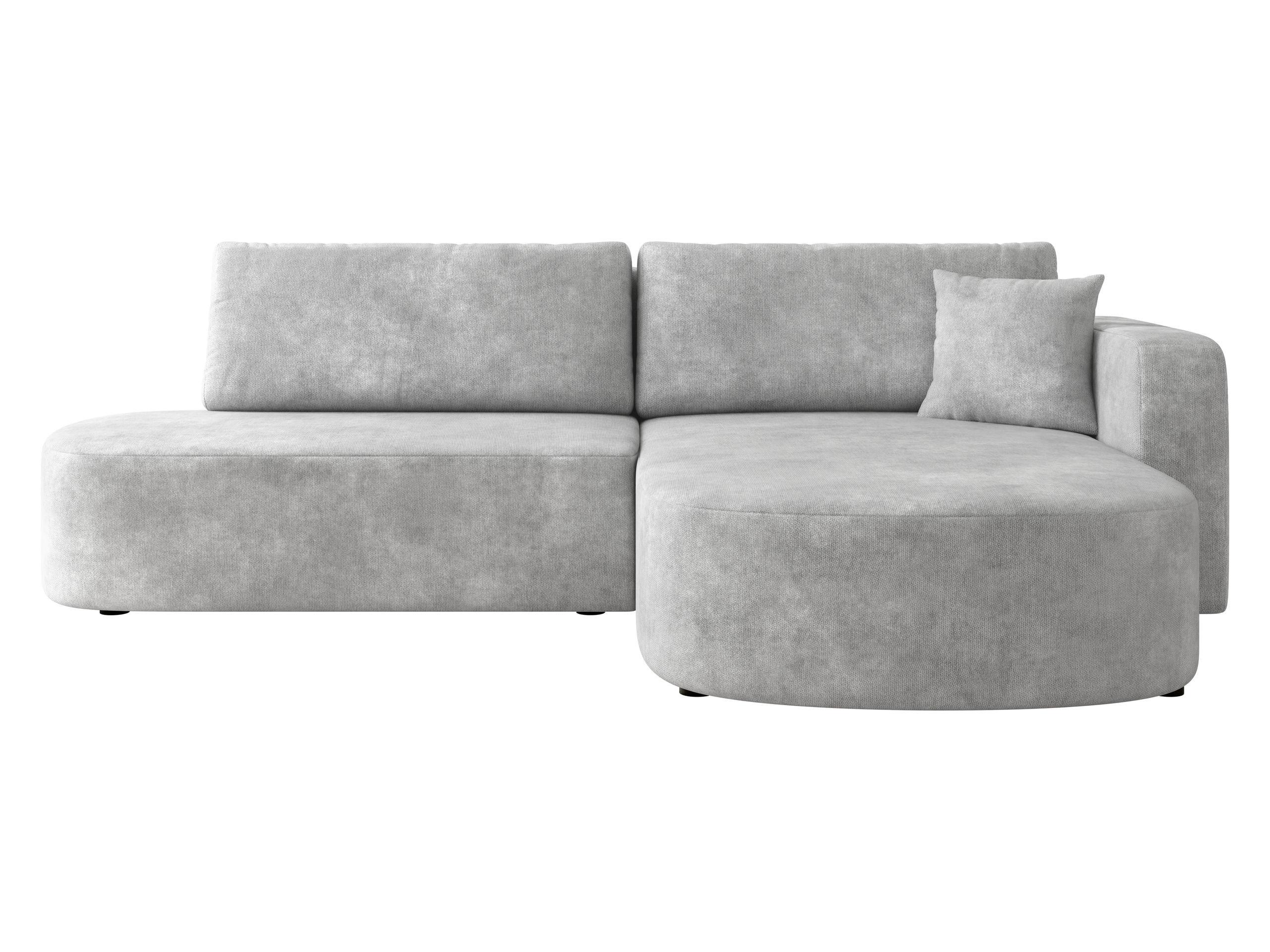 ECKSOFA Zerte, Seite: Rechts - Hellgrau/Schwarz, Holz/Kunststoff (252/175cm) - MIRJAN24