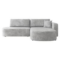 ECKSOFA Zerte, Seite: Rechts - Hellgrau/Schwarz, Holz/Kunststoff (252/175cm) - MIRJAN24