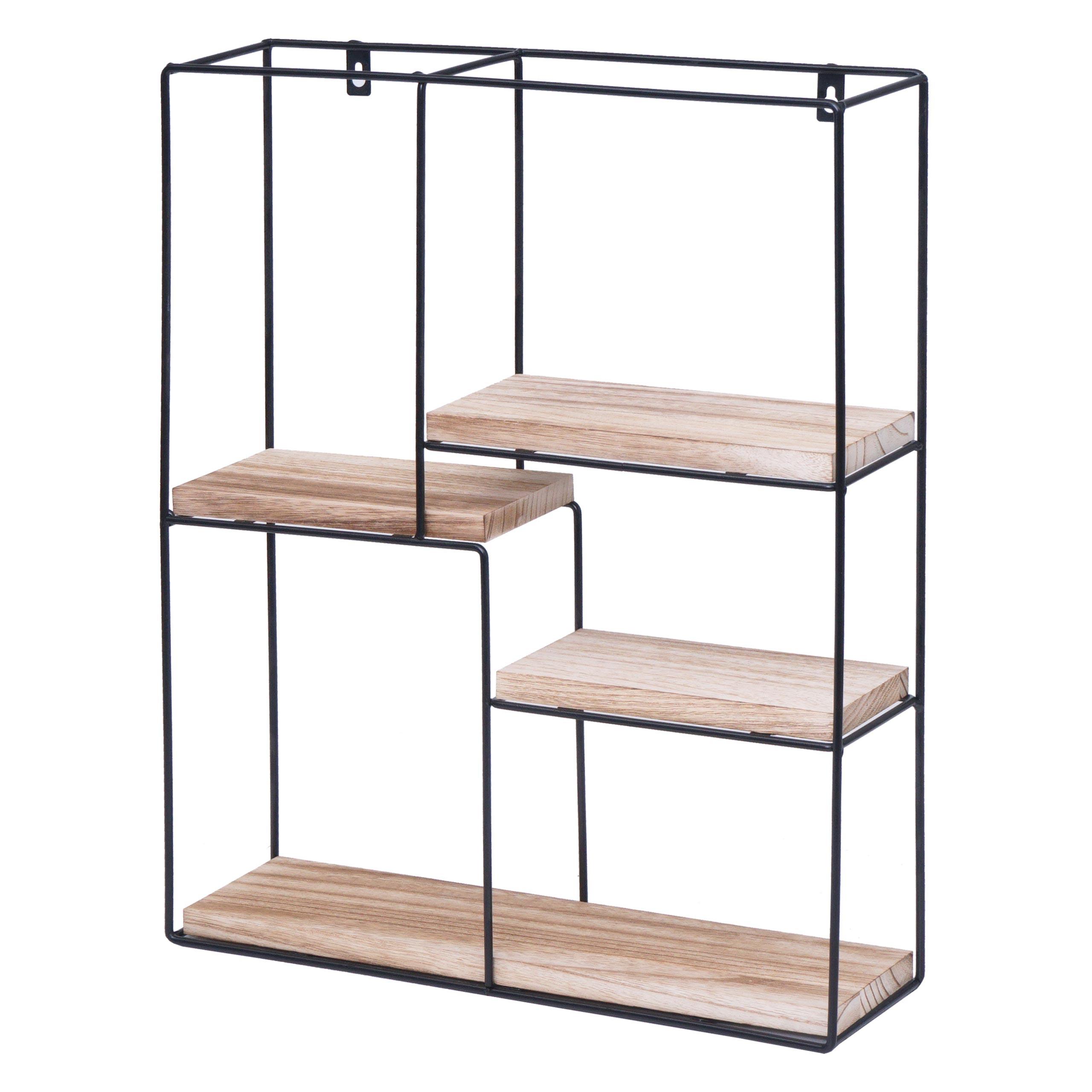 WANDREGAL Beige - Beige, Holz (40/51/11cm) - MCW