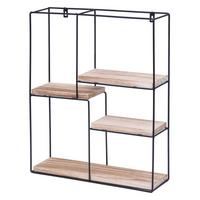 WANDREGAL Beige - Beige, Holz (40/51/11cm) - MCW