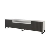 LOWBOARD NOA-2-S 200x53x41 cm - Weiß / Schwarz - Schwarz/Weiß, Holzwerkstoff (200/53/41cm) - ALTDECOR