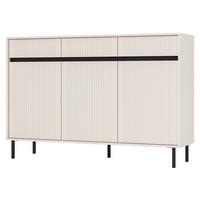 SIDEBOARD Osaka Sandbeige 149 cm - Beige/Schwarz, Holzwerkstoff/Metall (148.6/100/40cm) - Selsey