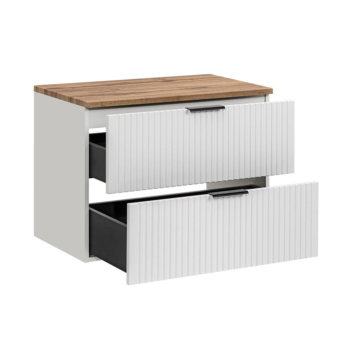 WASCHTISCHUNTERSCHRANK 80.6cm Adriel Weiß - Weiß, Holzwerkstoff (80.6/59/46cm) - Petits-meubles