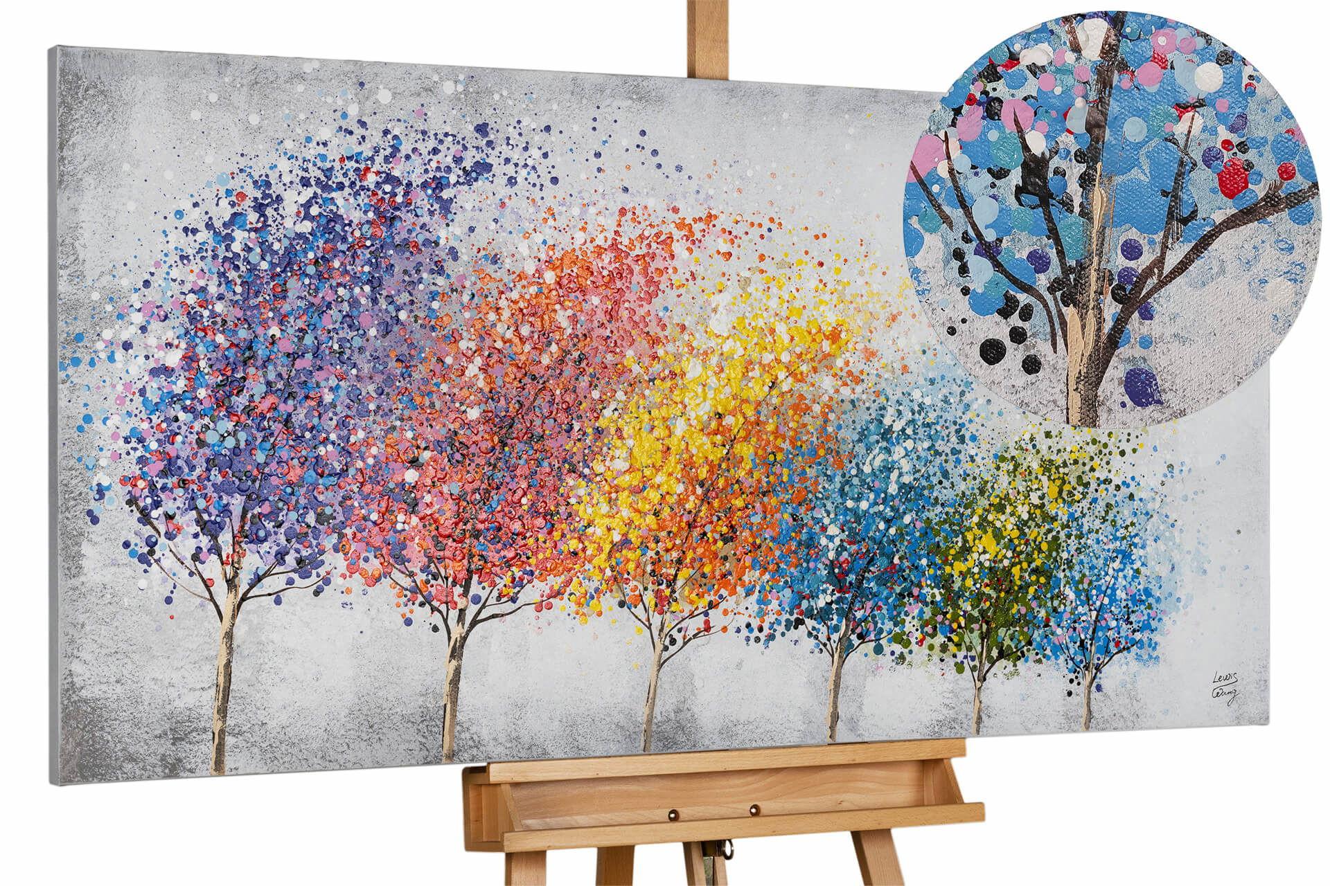 ÖLGEMÄLDE 140/70 cm - Multicolor, Holz/Textil (140/70cm) - KUNSTLOFT