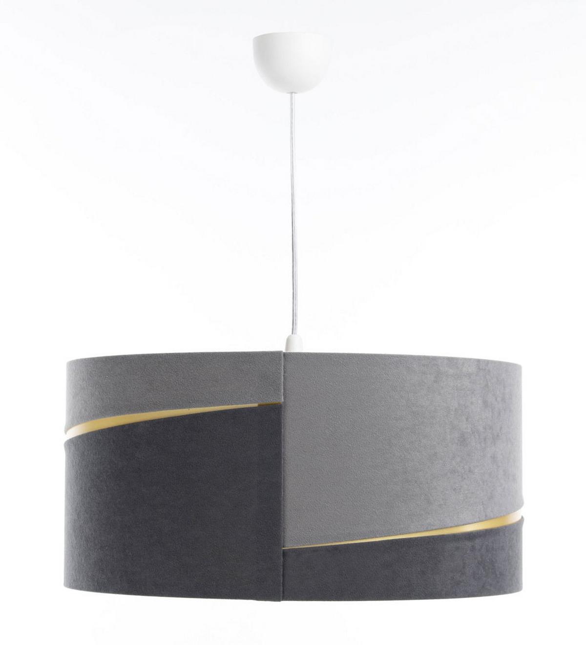 HÄNGELEUCHTE Grau 40/20 cm - Goldfarben/Grau, Kunststoff (40/0.4/20cm) - ONZENO