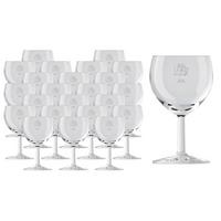 WEINGLÄSER GEEICHT Ballon Profi transparent 0,1 l + 0,2 l 24er Set - Transparent, Glas (0.25L) - Van Well