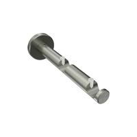 TRÄGER FÜR GARDINENSTANGEN 16 mm Ø, Medium 2-läufig, Edelstahl-Optik - Edelstahlfarben, Metall (14.8/4/4cm) - INTERDECO
