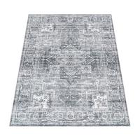 KURZFLORTEPPICH Waschbar, im Vintage-Stil, Grau, 120 x 160 cm - Grau, Textil (160/120cm) - KADIMA DESIGN