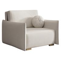 SCHLAFSOFA Viva Glov I - Creme/Naturfarben, Holz/Textil (104/85/98cm) - MIRJAN24