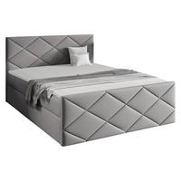 BOXBETT Herkules - H3 - Silberfarben, Holz (160/200cm) - MIRJAN24