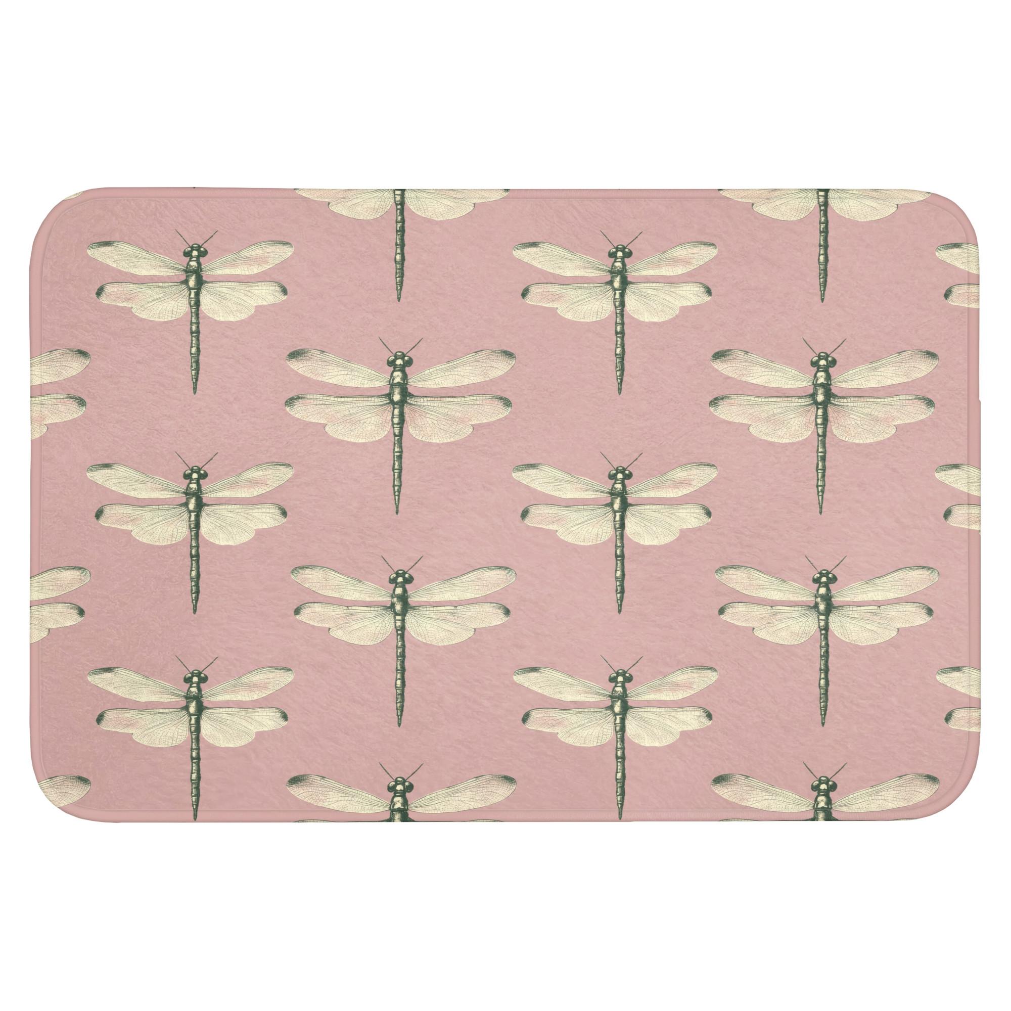 BADEMATTE Lillibells - Muster - Rosa Badvorleger 90x60 cm - Rosa, Textil (90/60cm) - OnlyWow