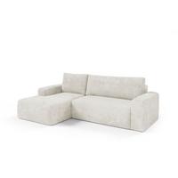 ECKSOFA Romeo 3 Sitzplätze Weiß - Weiß, Holz (268/163cm) - Petits-meubles