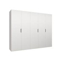 DREHTÜRENSCHRANK Malaga 250 - Weiß, Holzwerkstoff (250/202/52cm) - MIRJAN24