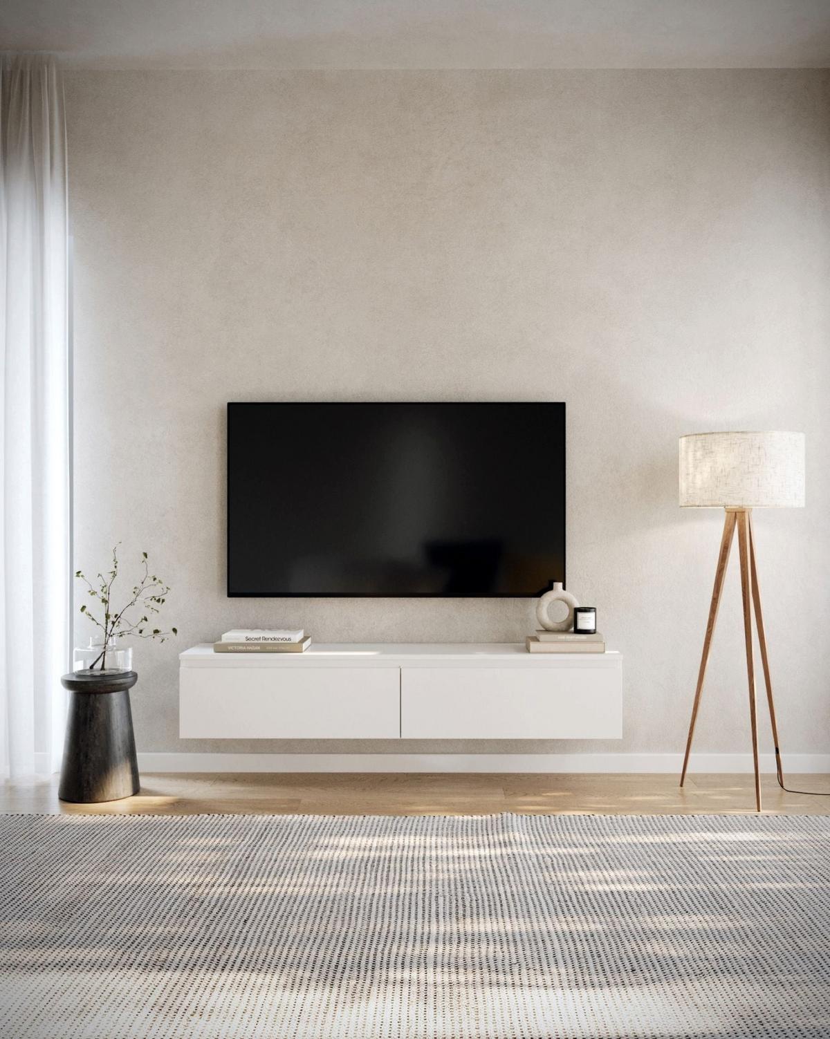 TV-LOWBOARD Bemmi Weiß 150 cm - Weiß, Holzwerkstoff (150/28.4/31.8cm) - Selsey