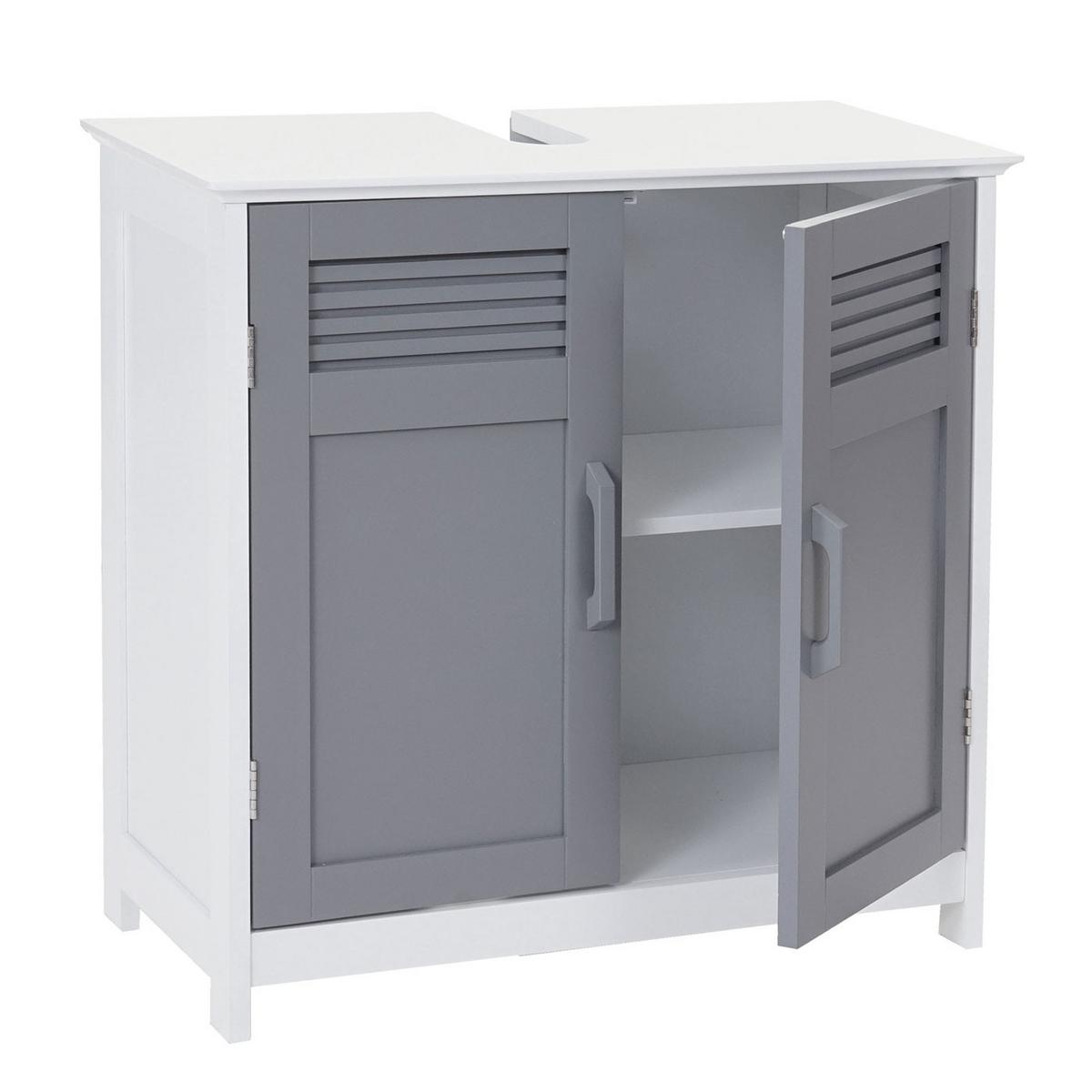 WASCHBECKENUNTERSCHRANK Grau - Grau, Holz (60/60/30cm) - MCW