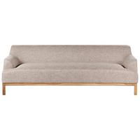 3-SITZER-SOFA Stoff Hellbraun Sosjo - Hellbraun, Textil (219/74/83cm) - Beliani