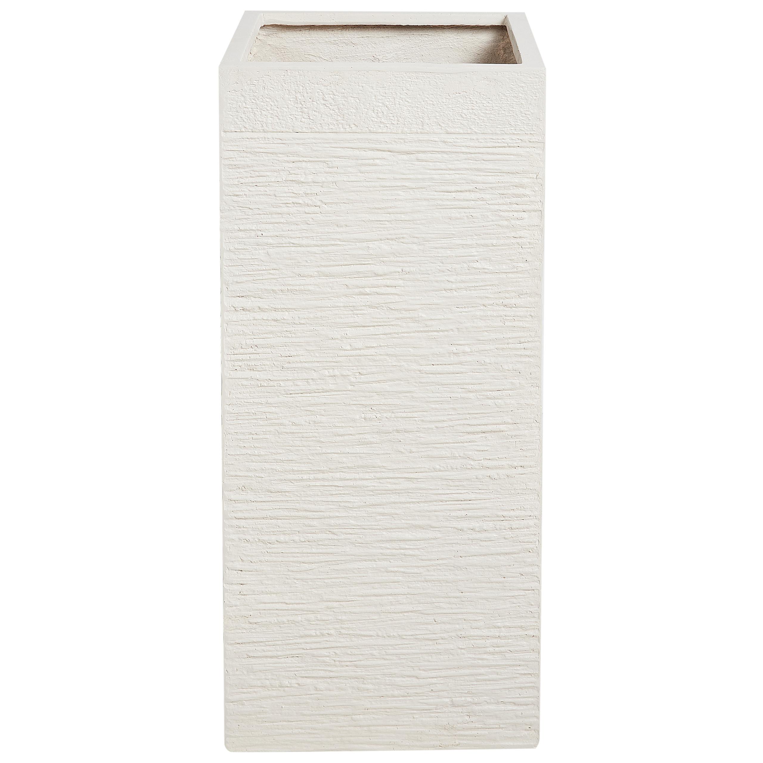 BLUMENTOPF Beige Dion - Beige, Naturmaterialien (60cm) - Beliani