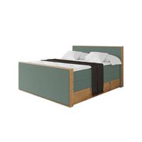 BOXSPRINGBETT LOLLI9 -Z-KING 120x200 - H3/H4 Grün - Grün, Holzwerkstoff (120/200cm) - ALTDECOR