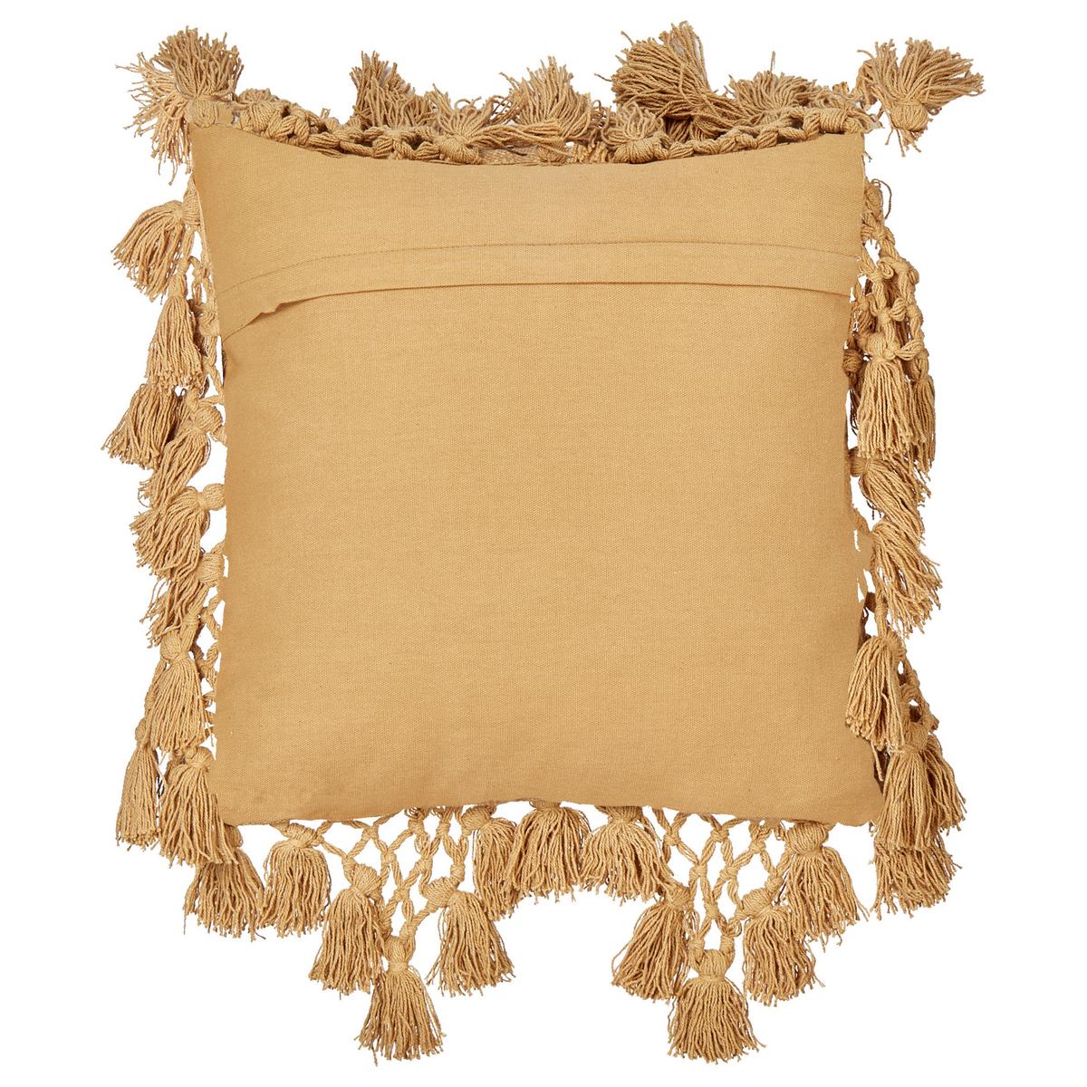 DEKOKISSEN 2er-Set Sandbeige 45/45 cm Olearia - Sandfarben, Naturmaterialien (45/45cm) - Beliani