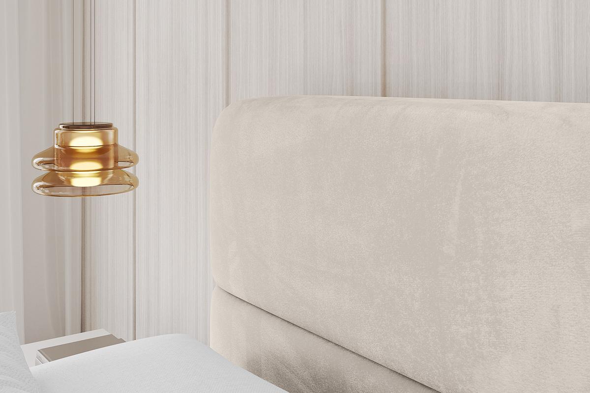 POLSTERBETT mit Bettkasten und Lattenrost, Boxbett ohne Matratze - ENORA 180x200 Beige - Beige, Holzwerkstoff/Textil (180/200cm) - ALTDECOR