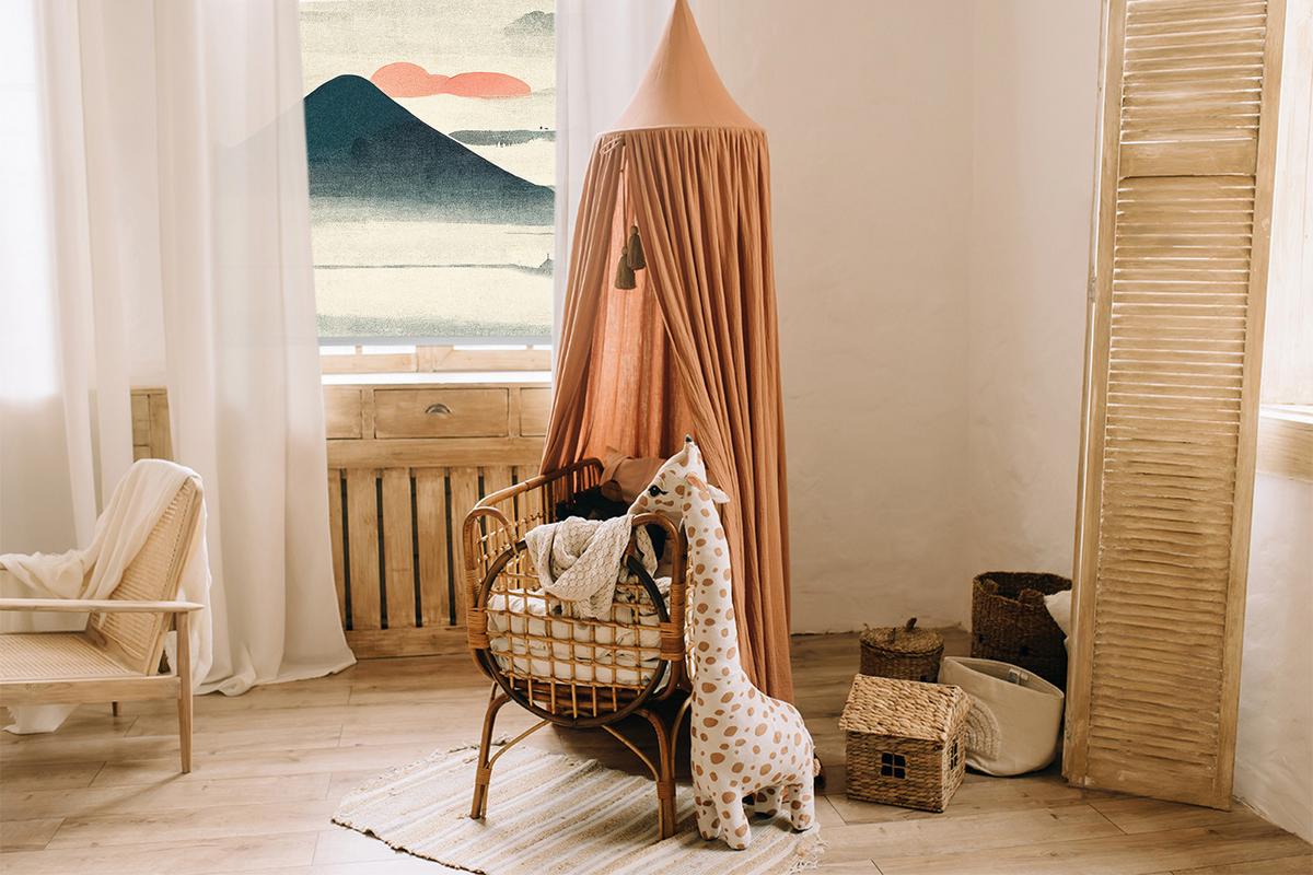 INNENROLLO - Fensterrollo - Rollo - 90x140 cm - Bemalte Berge - Braun, Kunststoff (90/140/0.5cm) - TULUP