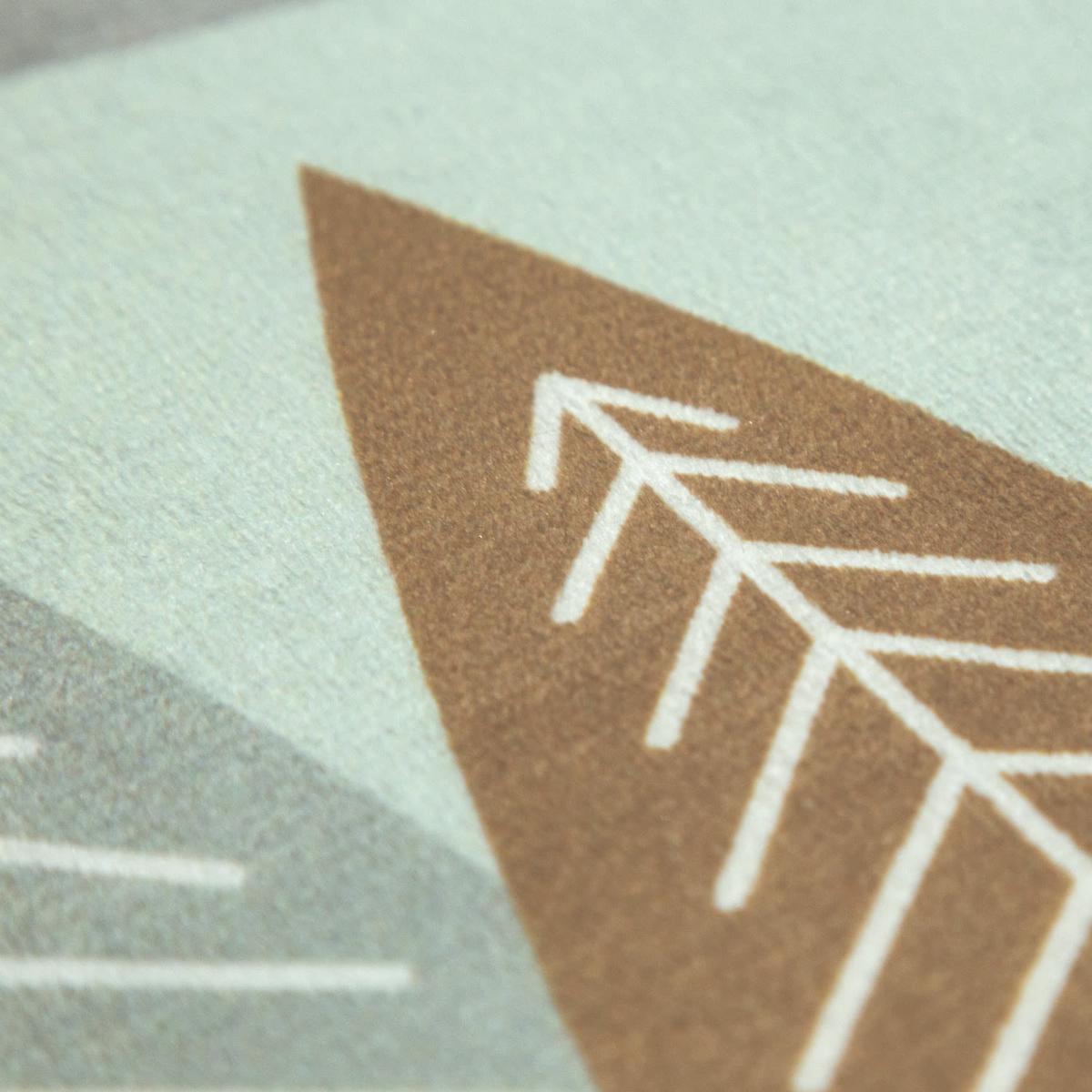 KINDERTEPPICH Waschbar, mit Waldwege‑Muster, Türkis, 80 x 150 cm - Blau, Textil (150/80cm) - KADIMA DESIGN