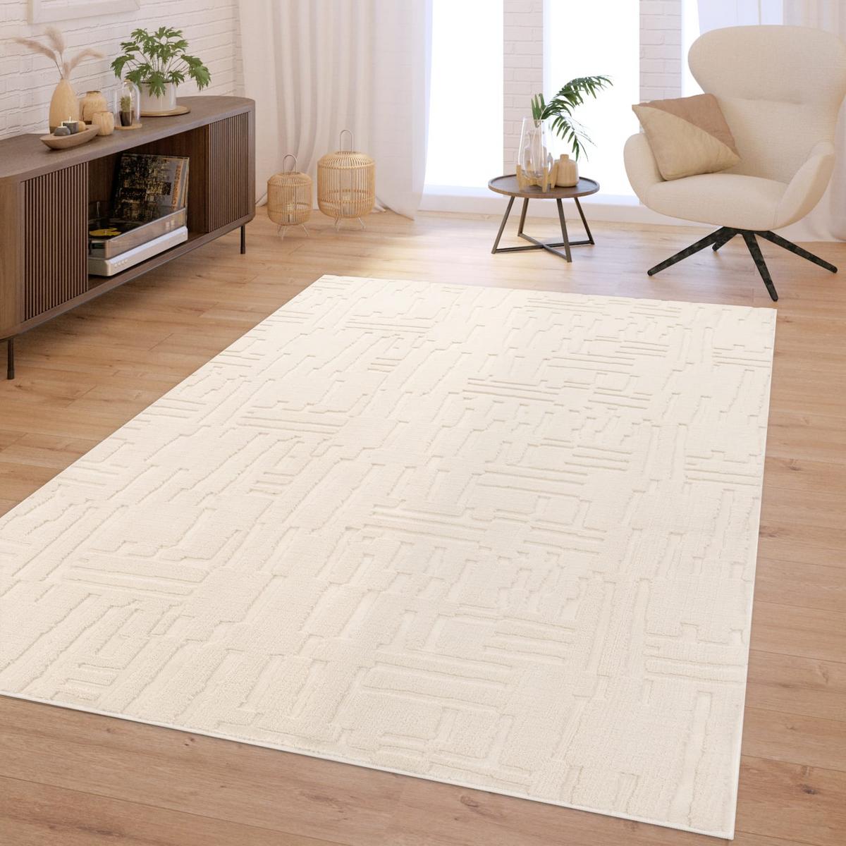 HOCHFLORTEPPICH Boho Creme 200 x 280 cm - Creme, Kunststoff (200/280cm) - TT Home