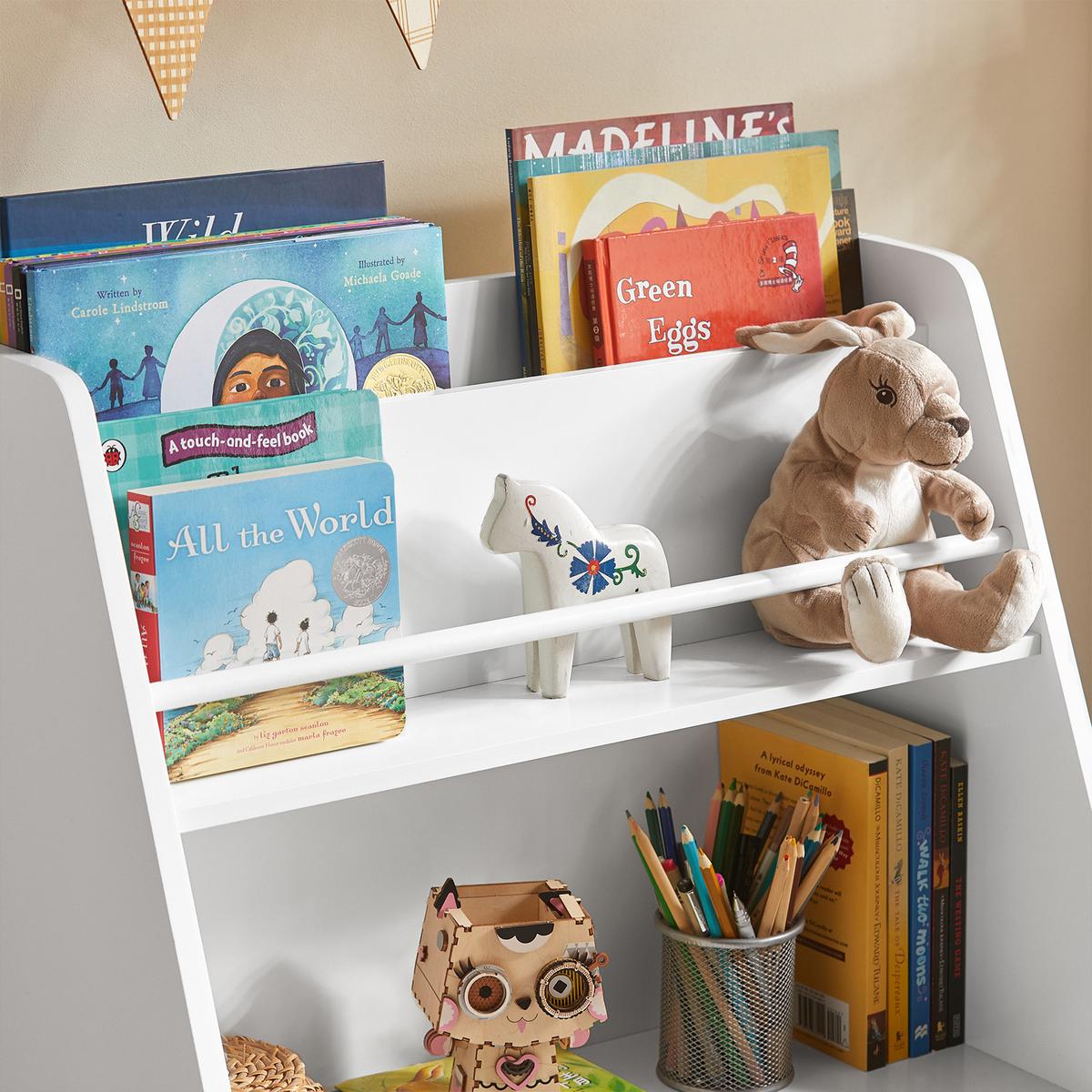 KINDERREGAL Weiß - Weiß, Holzwerkstoff (63/80/28cm) - SoBuy