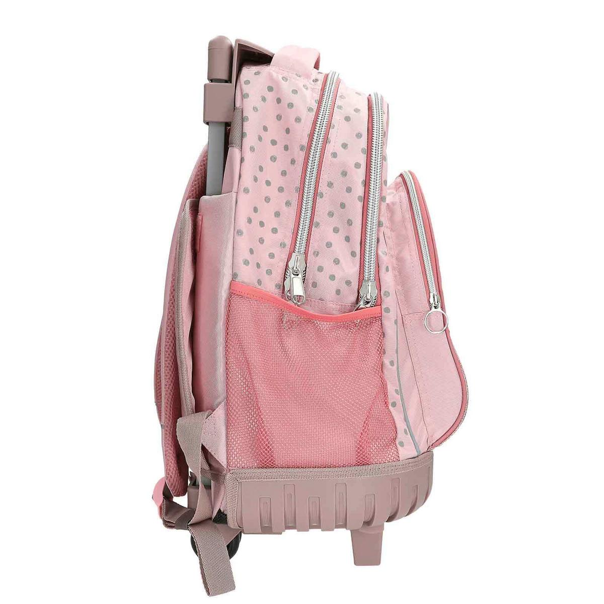 SCHULRUCKSACK TROLLEY DOTS TOPModel rosa 23 x 34 x 54 cm - Rosa, Textil (34/23cm) - Depesche Germany