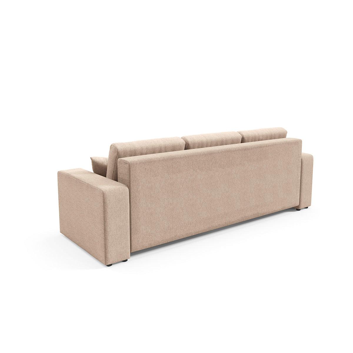 SOFA Vasco 3 Sitzplätze Beige - Beige, Holz (244/86/92cm) - Petits-meubles