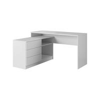 SCHREIBTISCH AURELIO 138,2x50,4x76 cm Bürotisch Computertisch, Weiß - Weiß, Holzwerkstoff (50.4/138.2/76cm) - MASSENO