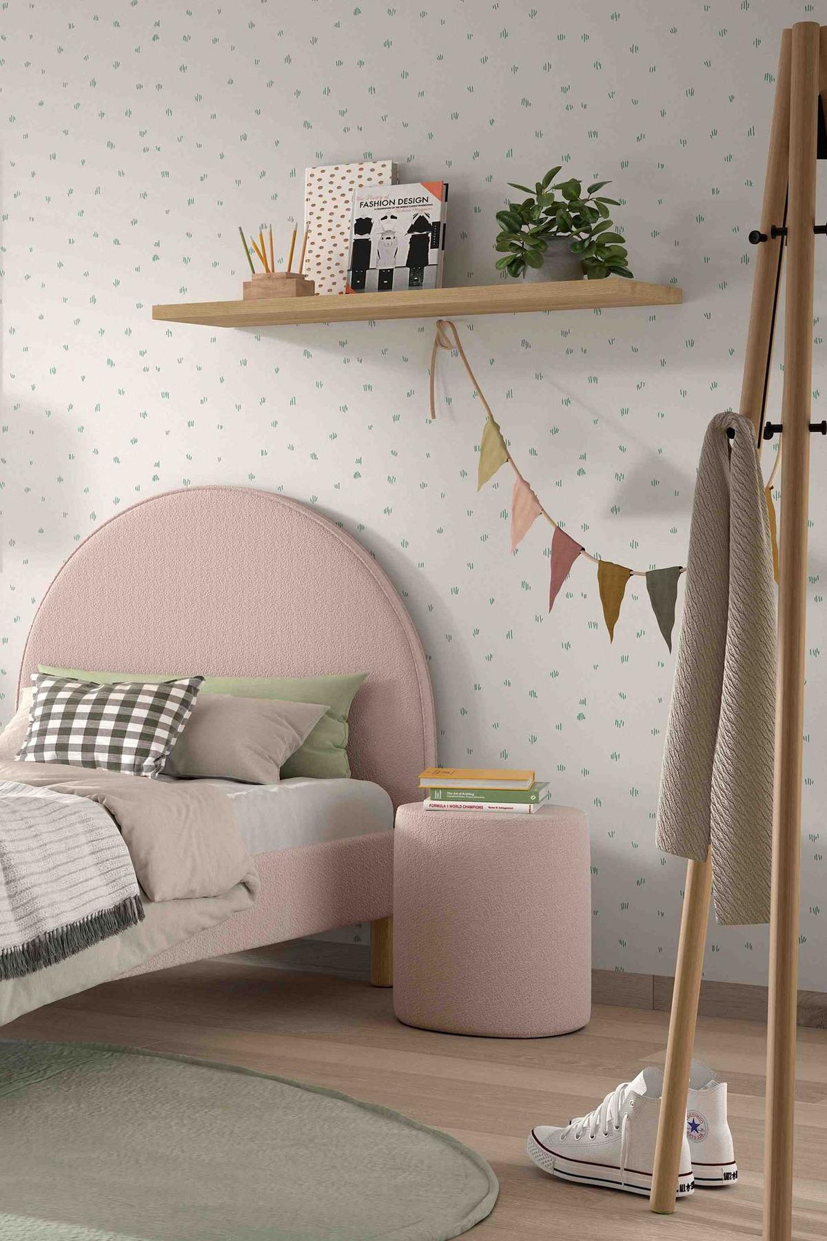 HOCKER Karlotta 41x41x42 aus Holzwerstoff Polster in der Farbe Rosa - Rosa, Holzwerkstoff (41/42/41cm) - 58aufmkessel