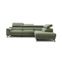 ECKSOFA FIERO 5-Sitzer mit 1 Relaxfunktion, olivgrün - Olivgrün, Holzwerkstoff/Textil (290/228cm) - Wozimo