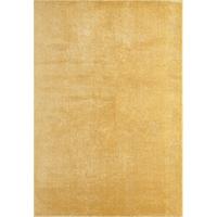 HOCHFLORTEPPICH Antirutsch Uni ALDAN Polyester Gold 160 x 220 cm - Goldfarben, Textil (160/220cm) - KADIMA DESIGN