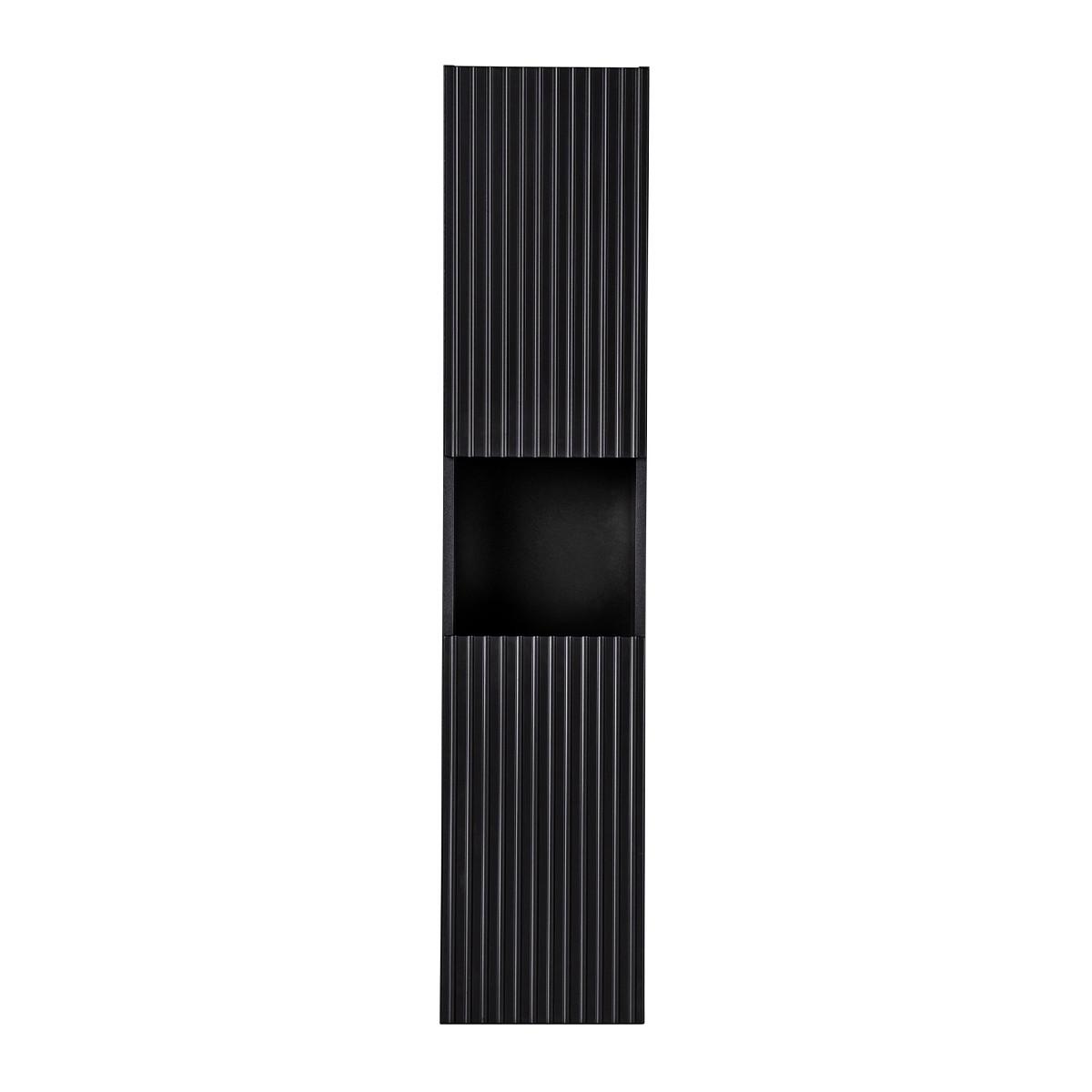 HÄNGESÄULE Riva Schwarz und Holz - Schwarz, Holzwerkstoff (30/140/25cm) - Petits-meubles