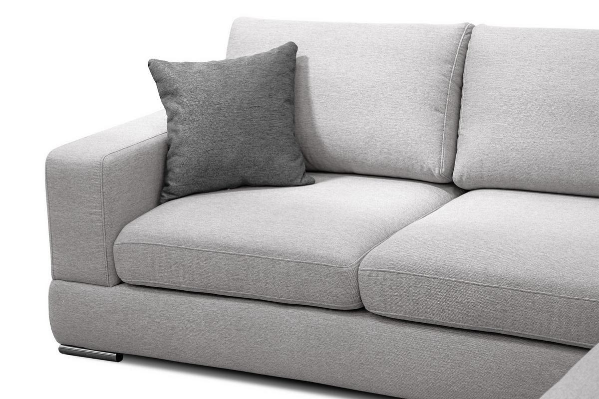 ECKSOFA OTTO 5-Sitzer, hellgrau - Hellgrau, Holzwerkstoff/Textil (279/219cm) - Wozimo