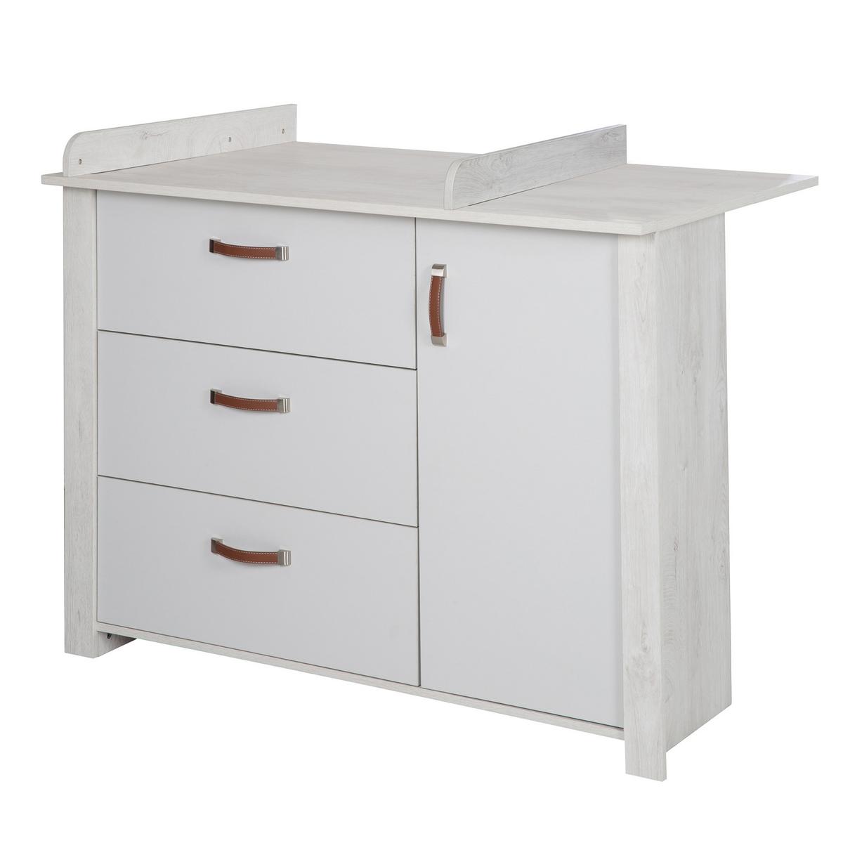 BABYZIMMER-SET Mila 2-teilig - Grau, Holzwerkstoff (126/98.5/142cm) - Roba