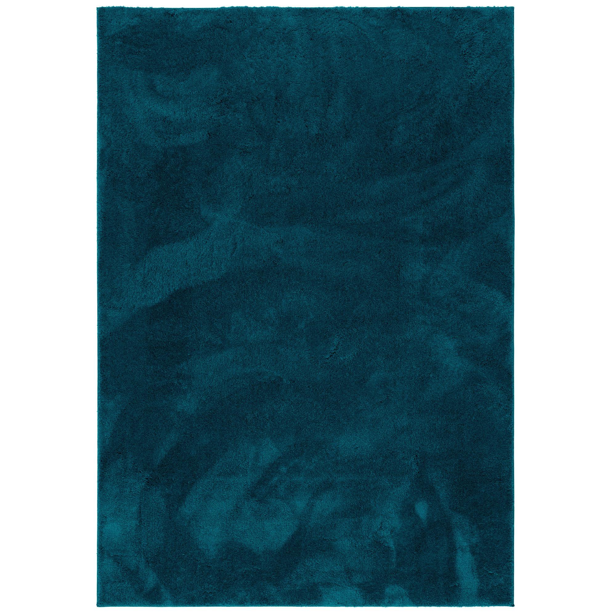 HOCHFLOR LANGFLOR SUPER SOFT TEPPICH SILKY - Petrol, Textil (120/160cm) - Pergamon