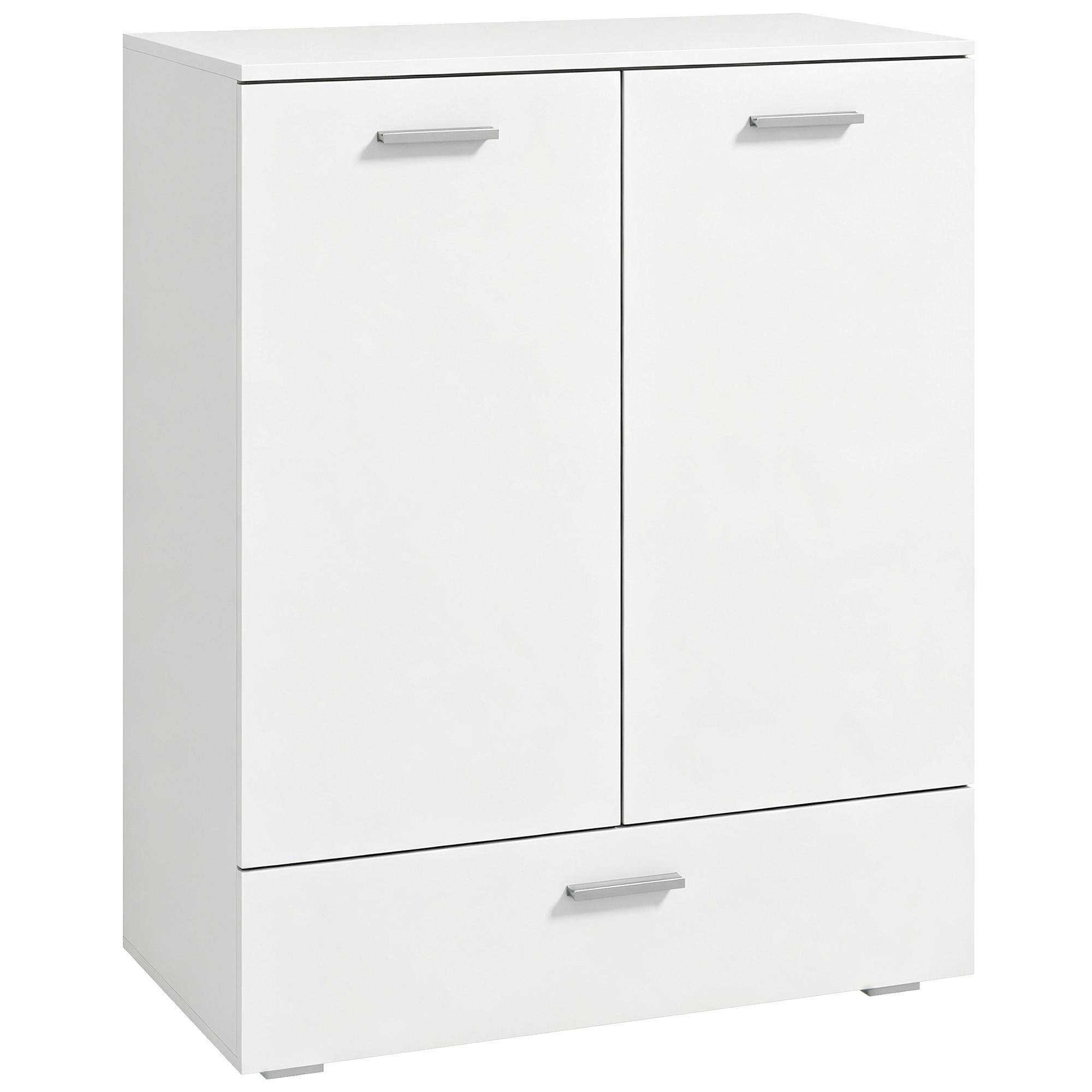 SIDEBOARD MDF Weiß - Weiß, Holzwerkstoff/Metall (42/100/80cm) - HOMCOM