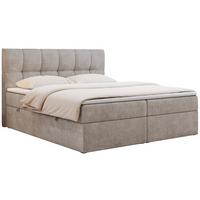 BOXBETT RICO 200/200 Beige Struktur - H3 - Beige, Holz/Textil (200/200cm) - MKS