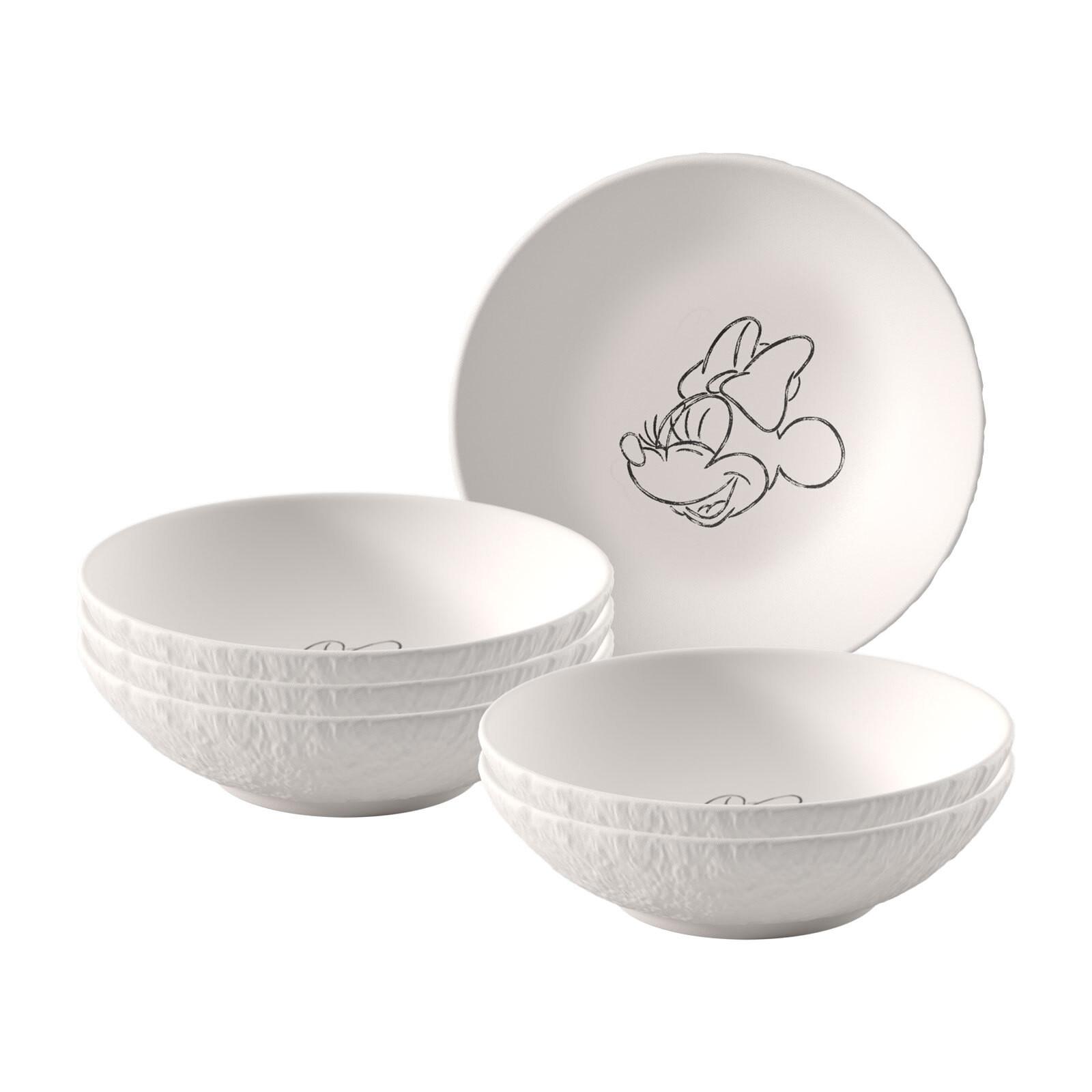 DESSERTSCHALEN Manufacture Rock Blanc - Mickey Mouse weiß ø 13,2 cm 6er Set - Weiß, Keramik (13.2cm) - Villeroy & Boch