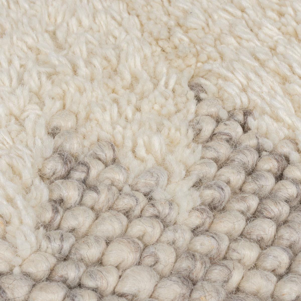 WOLLTEPPICH handgewebt MEDWAY, mit Bordüre, Beige, 80 x 150 cm - Beige, Textil (150/80cm) - KADIMA DESIGN