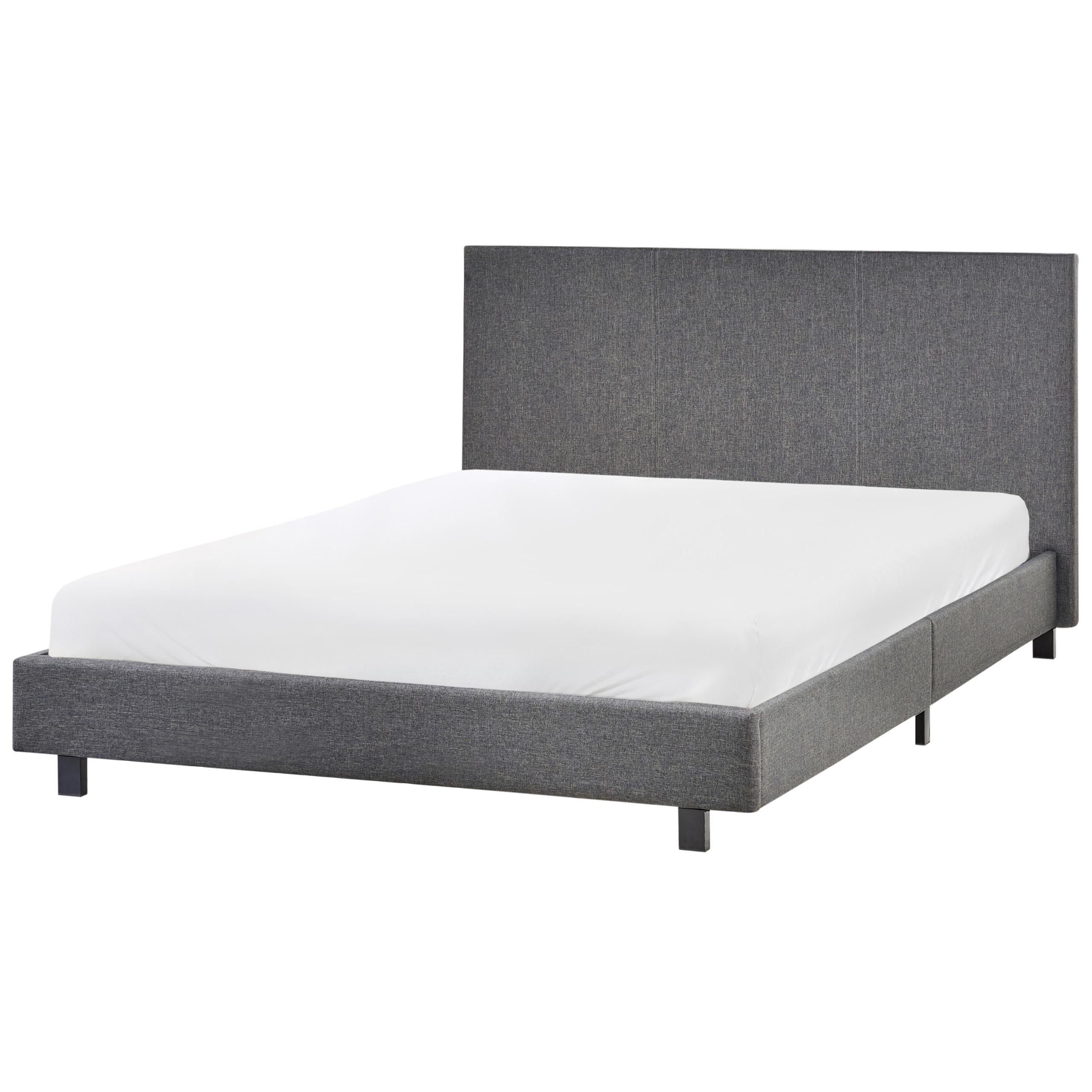 POLSTERBETT mit Lattenrost 140x200 cm Grau Albi - Grau, Textil (140/200cm) - Beliani
