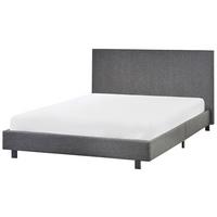 POLSTERBETT mit Lattenrost 140x200 cm Grau Albi - Grau, Textil (140/200cm) - Beliani