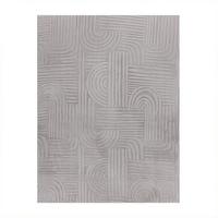 FLACHWEBETEPPICH Boho Grau 80 x 150 cm - Grau, Kunststoff (80/150cm) - TT Home